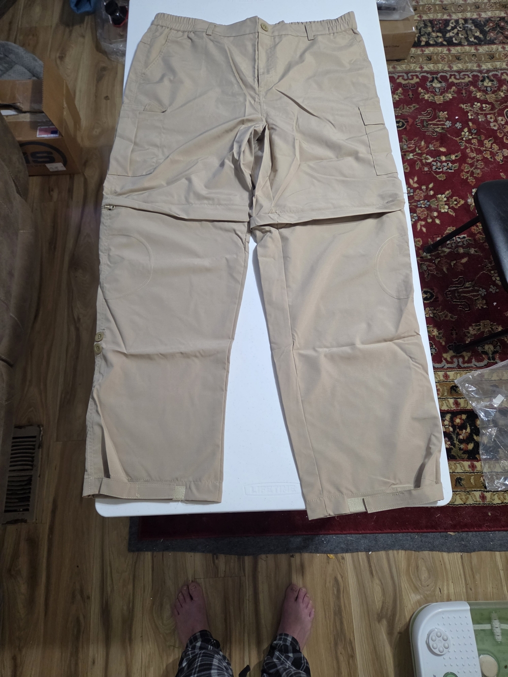 Convertible Cargo Pants for Men - Tan